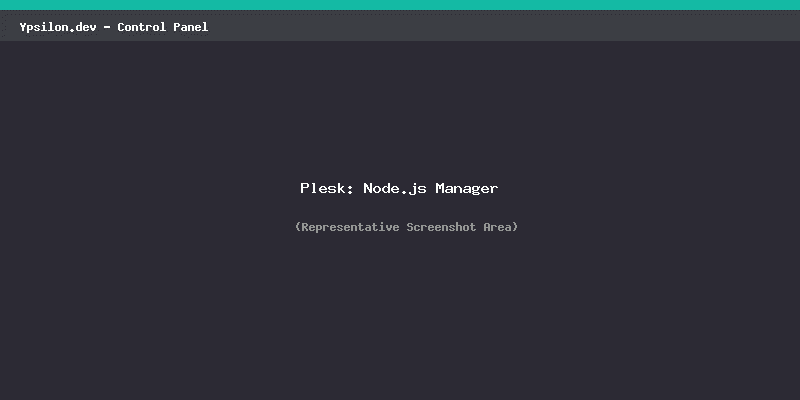 Plesk Node.js Manager