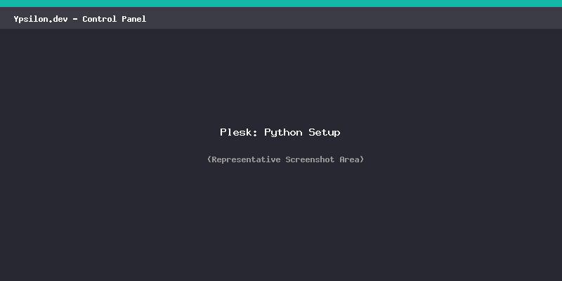Plesk Python Setup